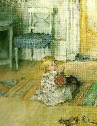 Carl Larsson pontus-pontus pa golvet USA oil painting artist